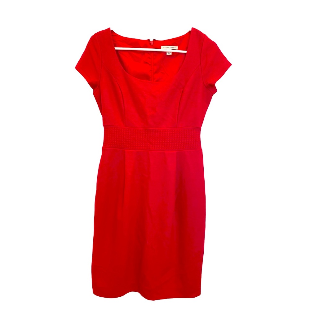 Like New Banana Republic Scoop Neck 100% Wool Dress, Festive Red, Size 2